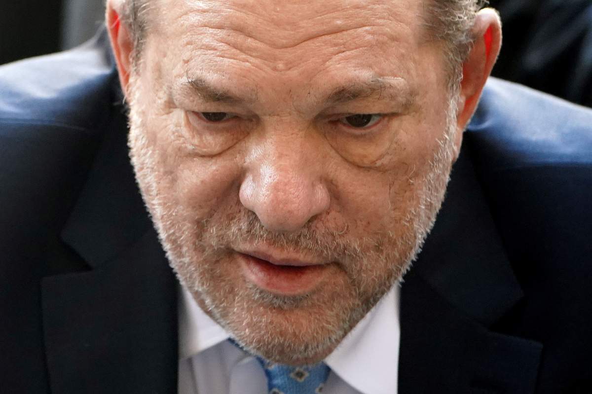 Film producer Harvey Weinstein arrives at the New York Criminal Court during his ongoing sexual assault trial in the Manhattan borough of New York City, New York, U.S., February 24, 2020.