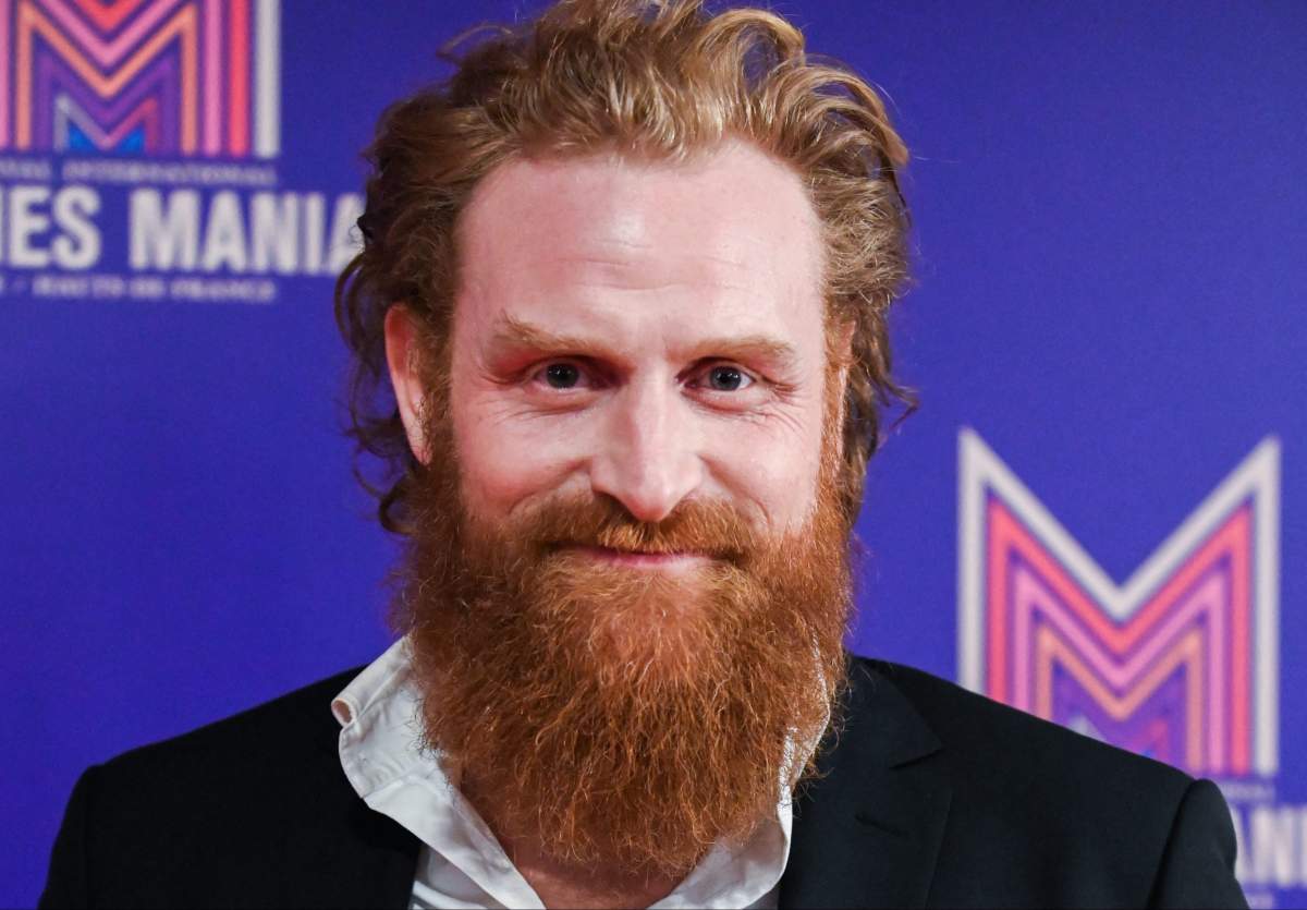 Kristofer Hivju poses during a Series Mania Festival photocall for Twin in Lille on March 28, 2019.