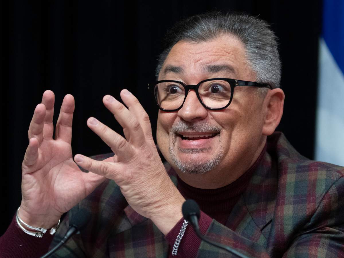 Horacio Arruda, Quebec director of National Public Health responds to reporters questions at a daily news conference on the COVID-19 pandemic.