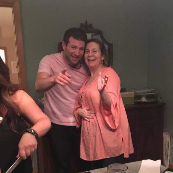 Aaron Blauer and his mother Susie.