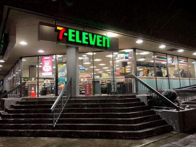 File: Calgary 7-Eleven on March 23, 2020.