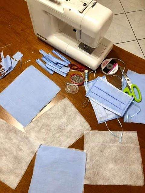 Some in the community are making homemade face masks because there is a shortage.