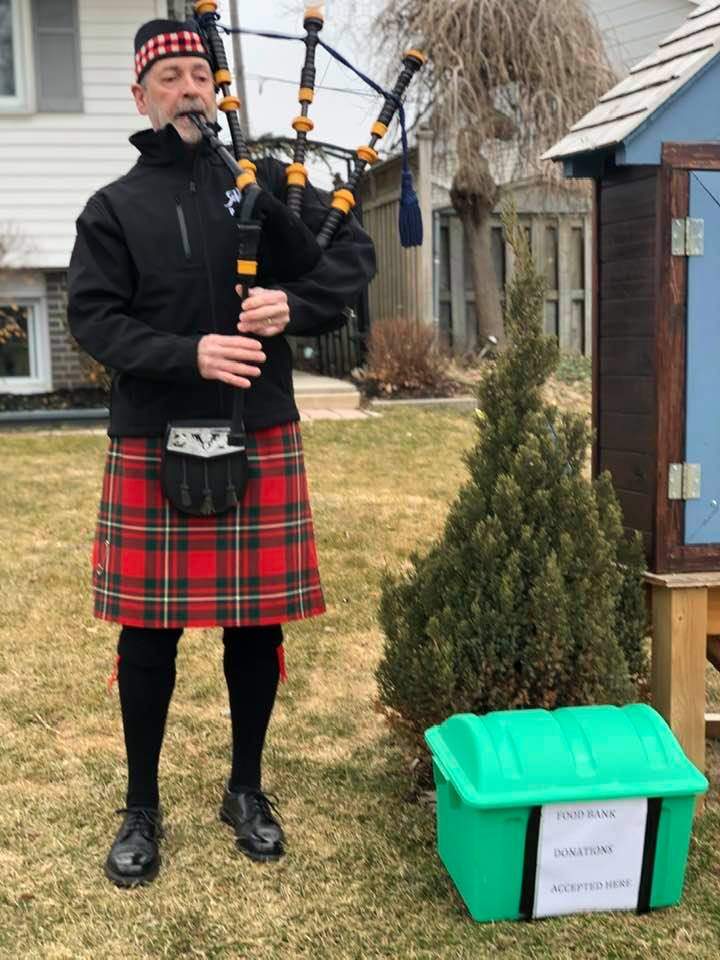 Denis Faubert is one of the many people in Kingston doing their part to bring cheer during difficult times.