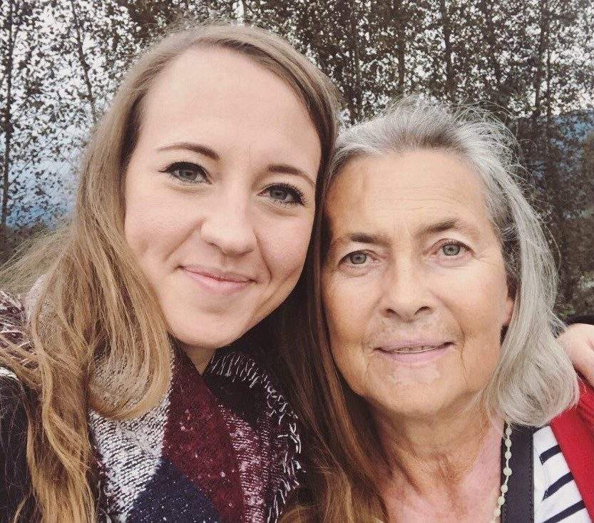 Barbara and Zofia Szymczyk pictured in September 2019, well before the pandemic.
