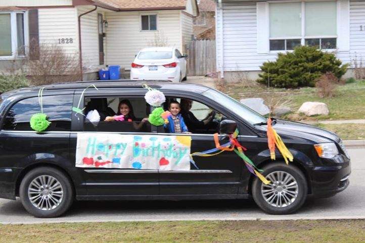 Lilly Matthews’ family organized a birthday parade to help her celebrate turning 10 years old on March 29.