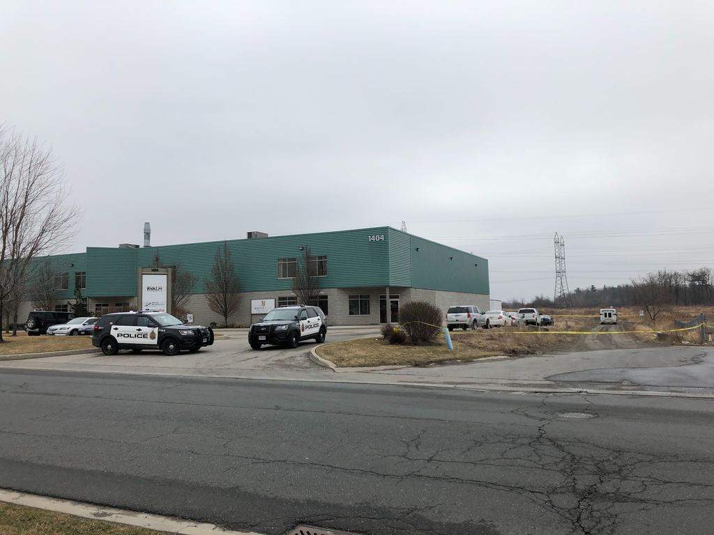 Hamilton Police say remains were found on Wednesday near an industrial complex in Ancaster. They have not determined if they are that of a human.