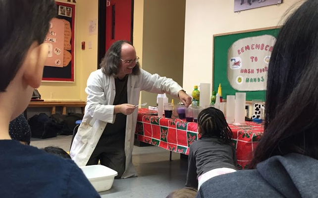 Captain Catalyst during an activity. Thursday April 2, 2020.