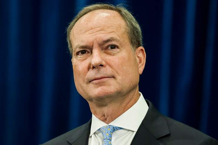 Peter Bethlenfalvy, then-President of the Treasury Board Sept. 25, 2018. THE CANADIAN PRESS/Christopher Katsarov
