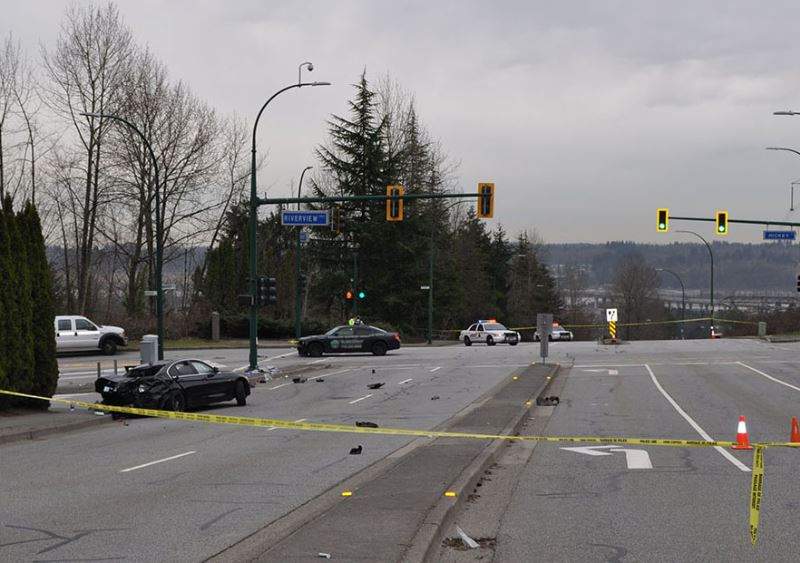 A collision at Mariner Way and Riverview Crescent claimed the life of a 13 year old girl, after a black BMW spun out and struck a group of pedestrian waiting in the crosswalk. 
