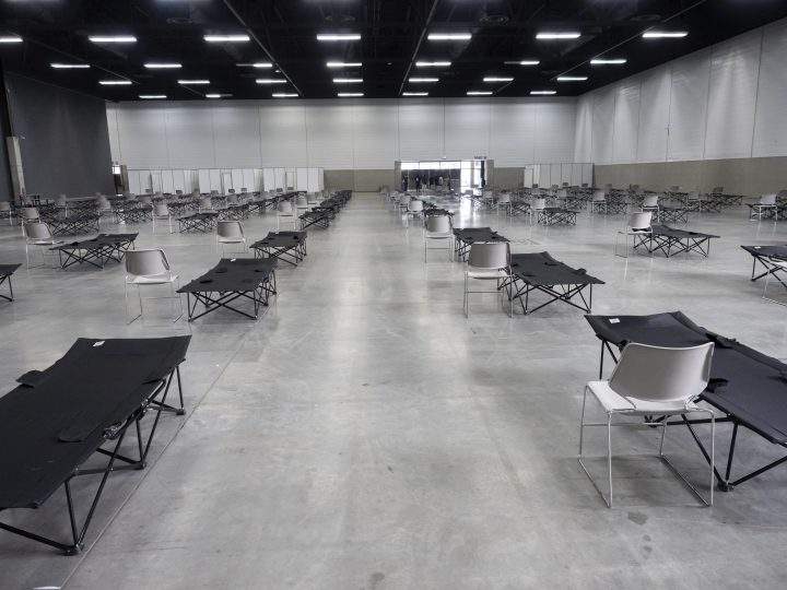 A look at how the Edmonton Expo Centre is being used for the city's homeless and vulnerable populations amid the COVID-19 pandemic.