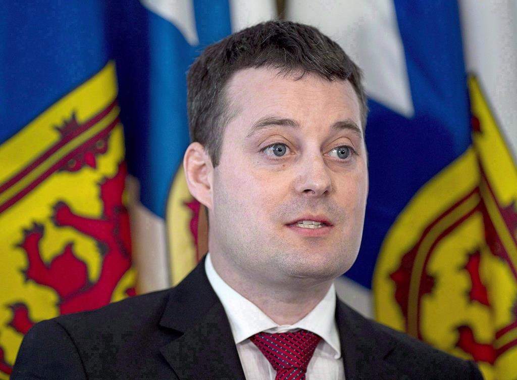 Randy Delorey attends a briefing at the legislature in Halifax on Tuesday, April 19, 2016. THE CANADIAN PRESS/Andrew Vaughan.