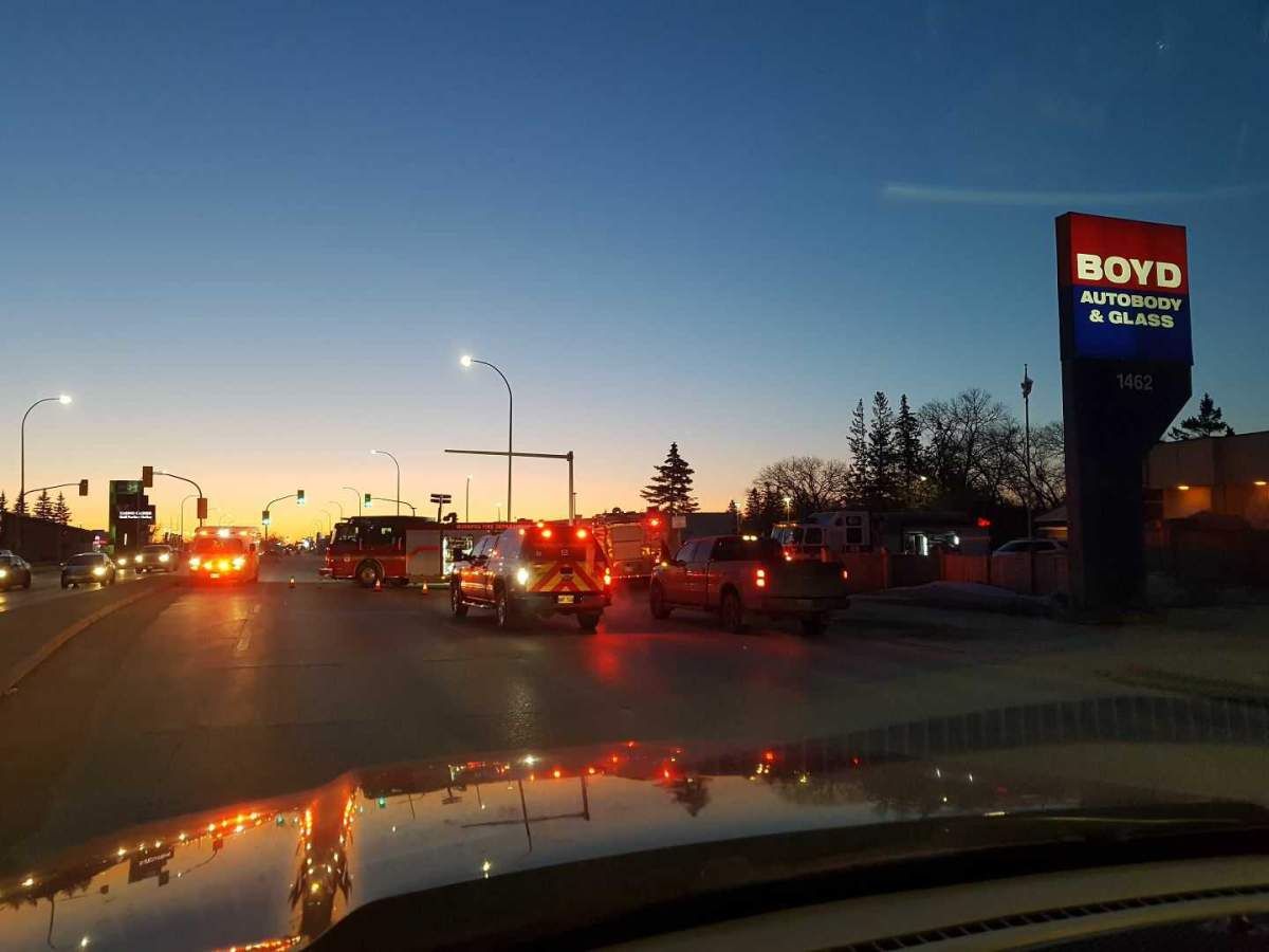 Police say a man is in stable condition in hospital following a crash on Regent Avenue West Friday morning.