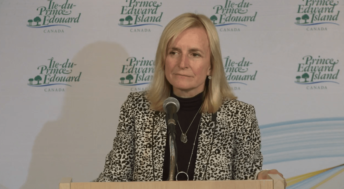 Dr. Heather Morrison, Prince Edward Island's chief medical officer of health, announces the province's first confirmed case of coronavirus on Saturday, March 14, 2020. 
