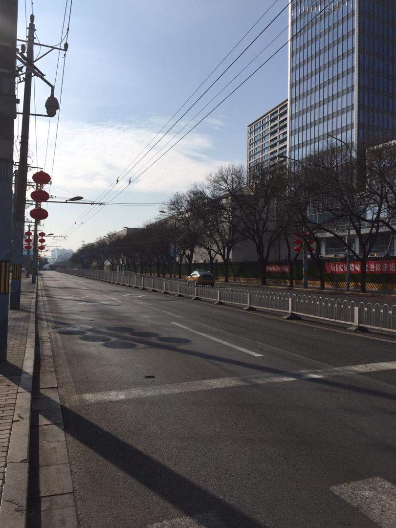 Amy says this street in Beijing is ‘typically very busy.’