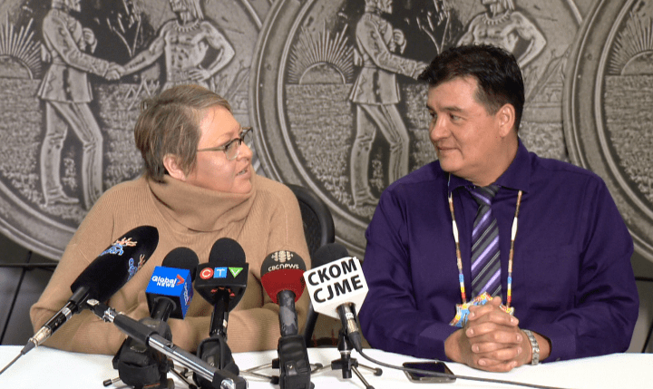 FSIN Vice Chief Heather Bear and Chief Bobby Cameron are urging the federal government to support First Nations amid the COVID-19 pandemic.