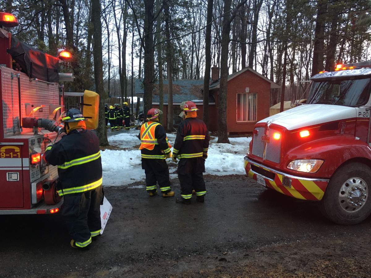 Firefighters responded to a house fire in Curve Lake First Nation on Friday morning.