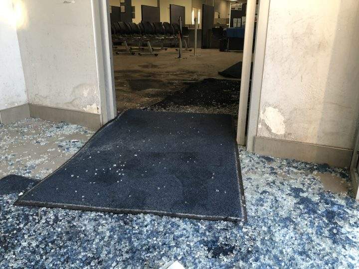 Firefighters said the blaze at the Scarborough collision reporting centre was quickly extinguished.