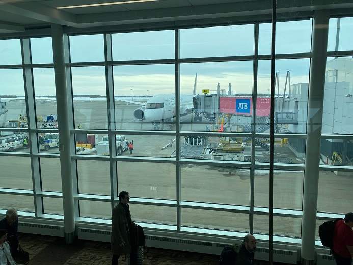 The all-female flight crew landed on March 5, 2020 at the Edmonton International Airport