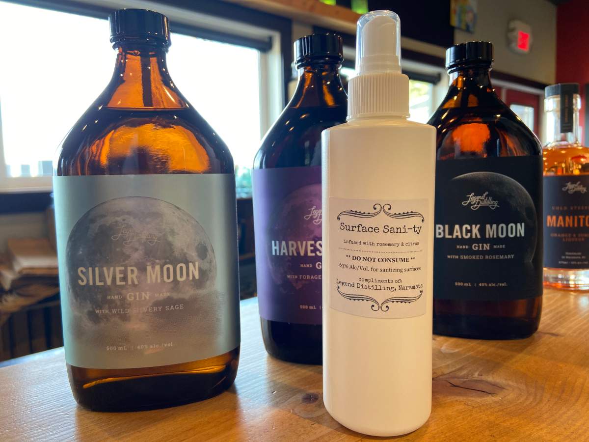 Legend Distilling has cheekily named its disinfectant “Surface Sanity”