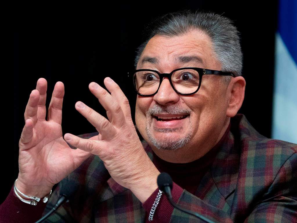 Horacio Arruda, Quebec director of National Public Health responds to reporters questions at a daily news conference on the COVID-19 pandemic, Saturday, March 21, 2020 at the legislature in Quebec City. THE CANADIAN PRESS/Jacques Boissinot