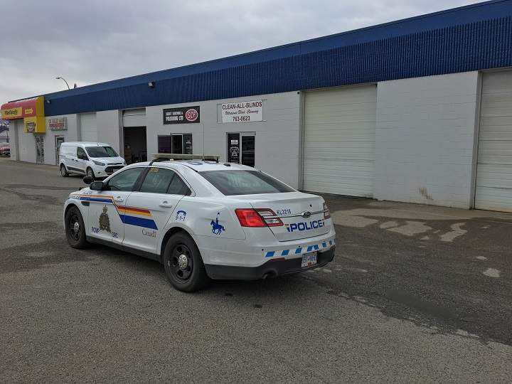  The Kelowna Fire Department responded to a blaze on Enterprise Way Thursday morning.