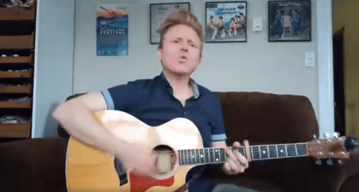 Edmonton singer-songwriter Martin Kerr performs a live stream concert on Sunday, March 22, 2020. 