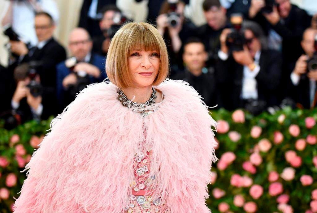 In this May 6, 2019 file photo, Vogue editor Anna Wintour attends The Metropolitan Museum of Art's Costume Institute benefit gala celebrating the opening of the 'Camp: Notes on Fashion' exhibition in New York.