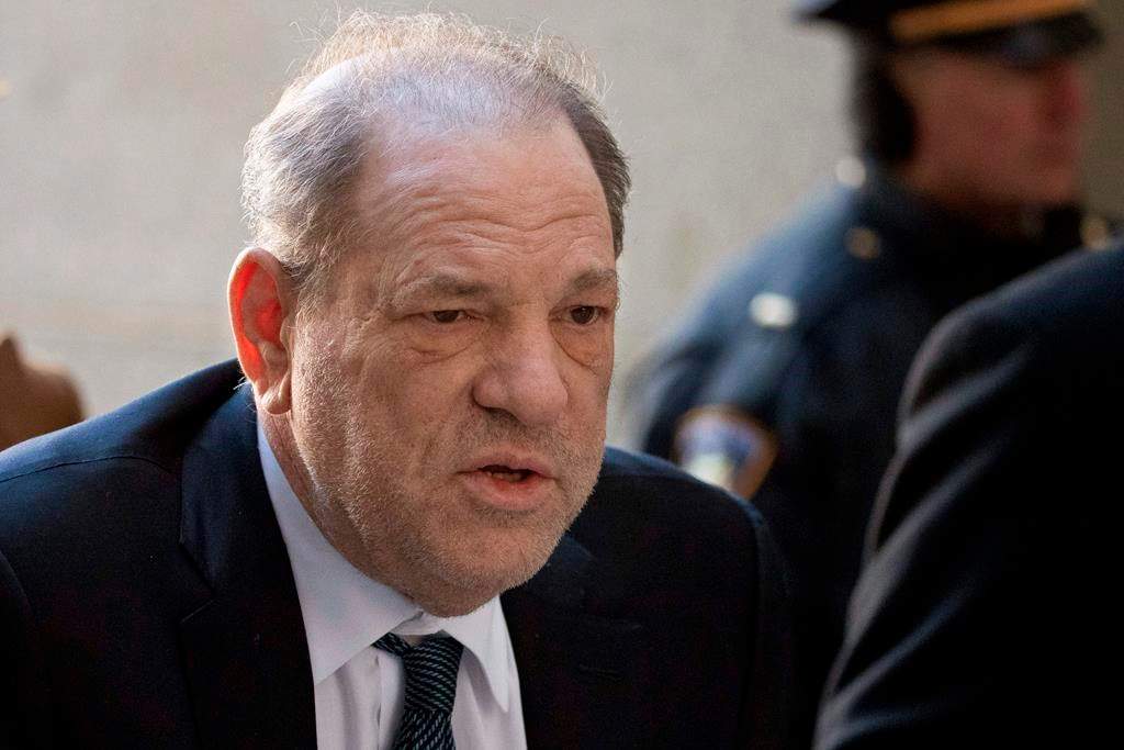 Harvey Weinstein arrives at a Manhattan court as jury deliberations continue in his rape trial in New York.