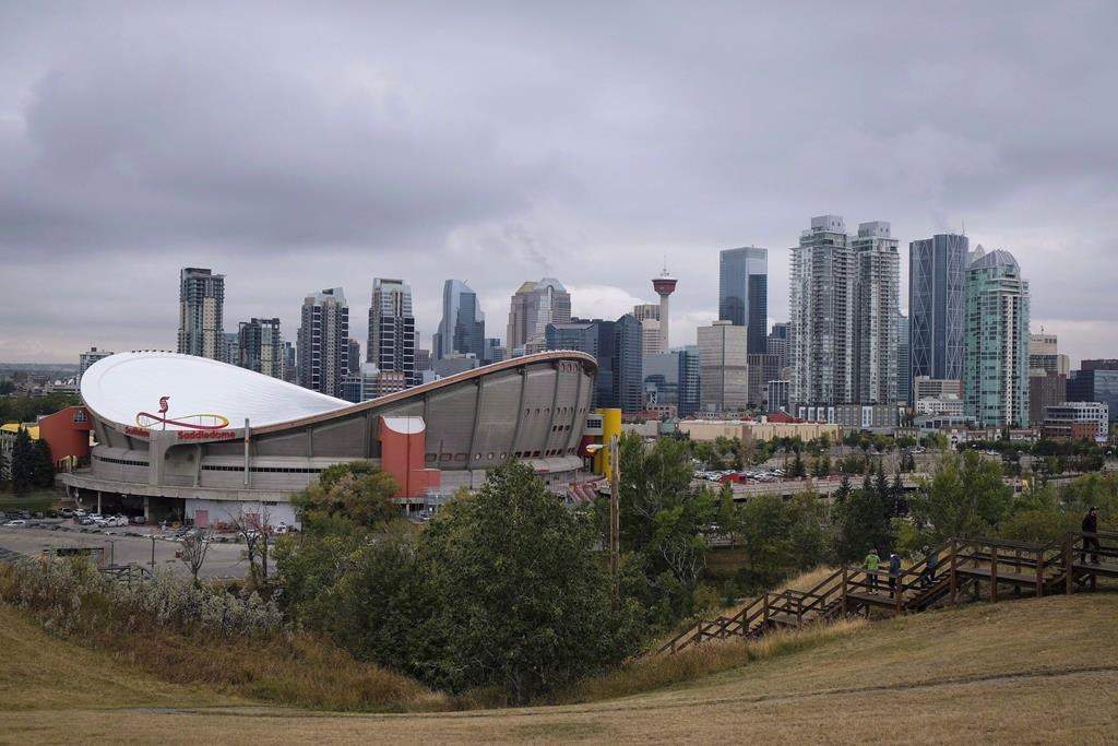 The Calgary skyline is seen on Friday, Sept. 15, 2017.