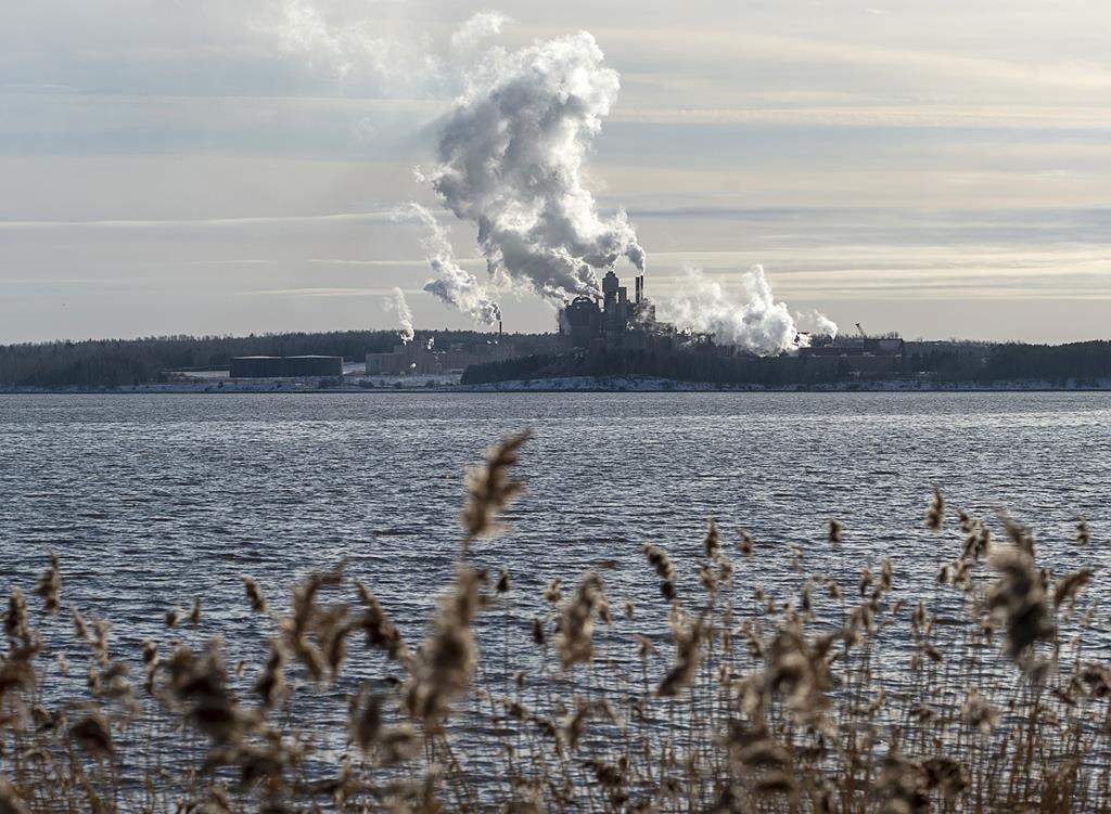 The Northern Pulp mill in Abercrombie Point, N.S., is viewed from Pictou, N.S., December 13, 2019. The Supreme Court of Canada has dismissed a leave to appeal by the province of Nova Scotia over whether it must consult with a Mi'kmaw community on how public money is provided to the Northern Pulp mill's effluent treatment plant.THE CANADIAN PRESS/Andrew Vaughan.