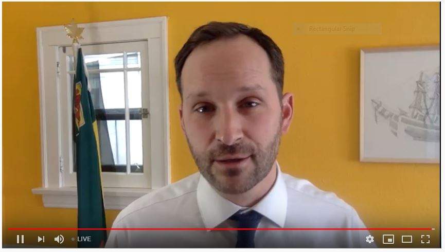 Saskatchewan NDP Leader Ryan Meili wants the legislature to reconvene in some form in order to restore democratic oversight.