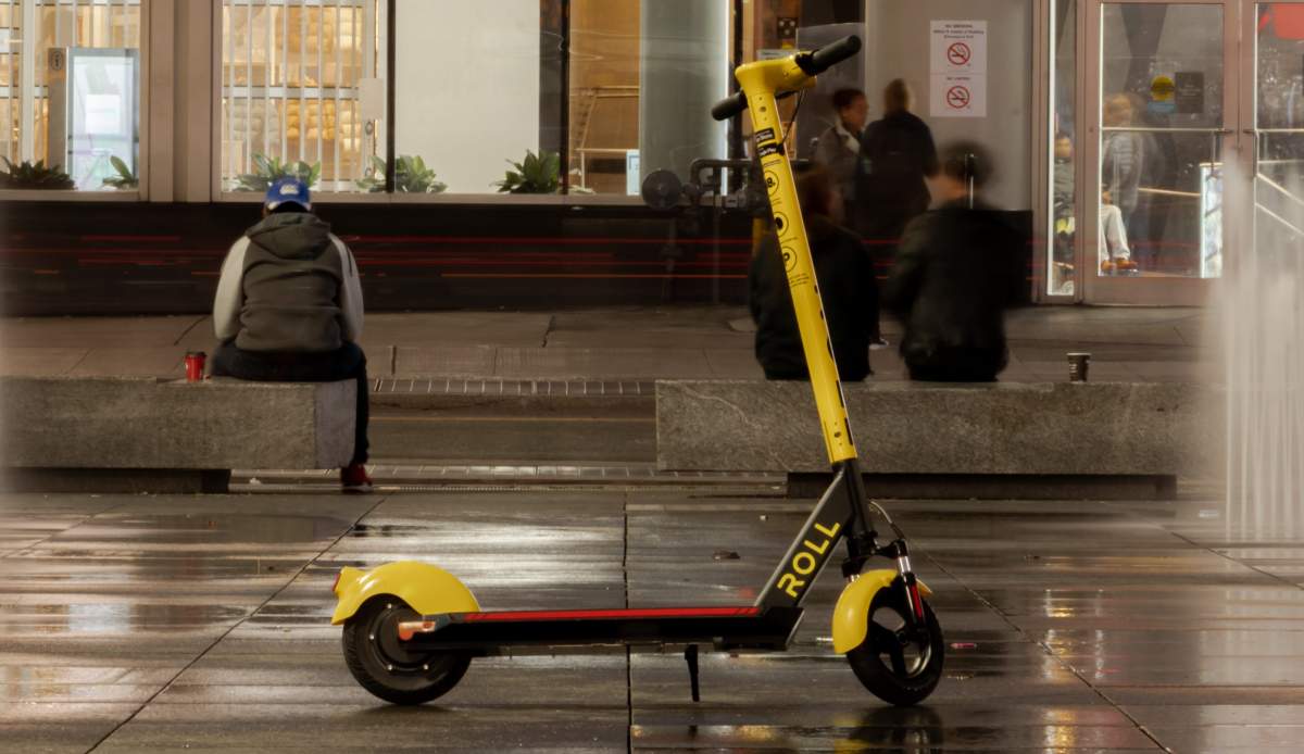 A Roll electric scooter.