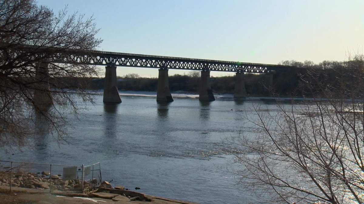 City of Saskatoon officials said the CP pedestrian bridge is not wide enough to practice safe social distancing.