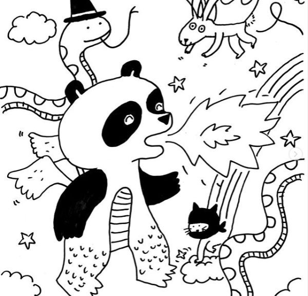 The incredibly talented illustrator Marianne Dubuc suggests that parents print the resulting drawings for kids to colour at home. Thursday March 19, 2020.
