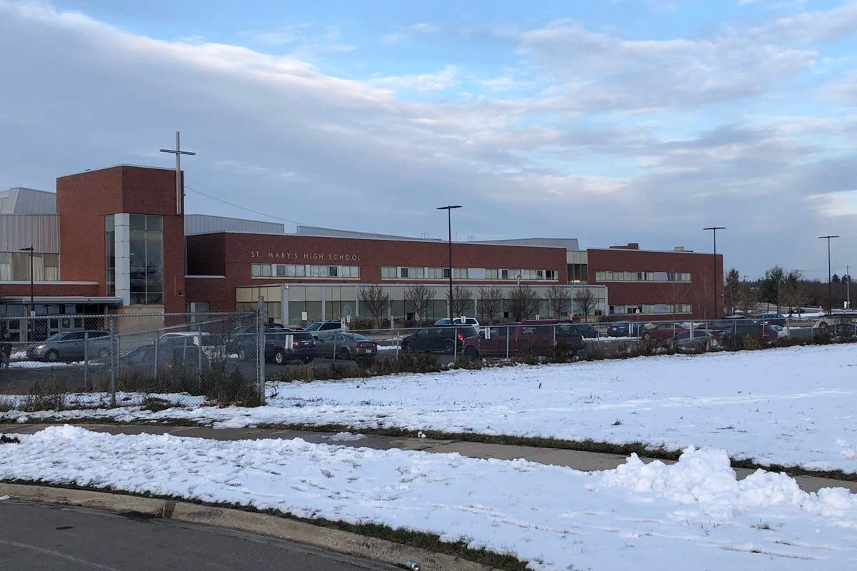 File: St. Mary's High School in Kitchener.