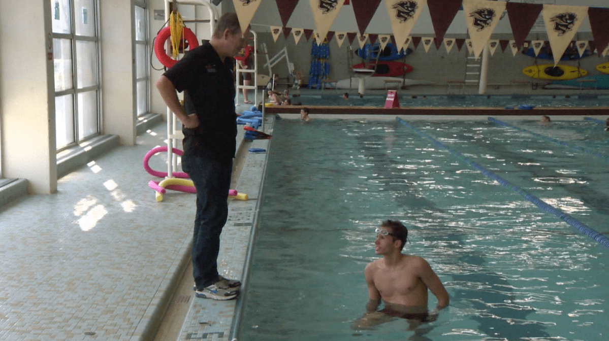 Tyler Mislawchuk training in Winnipeg.
