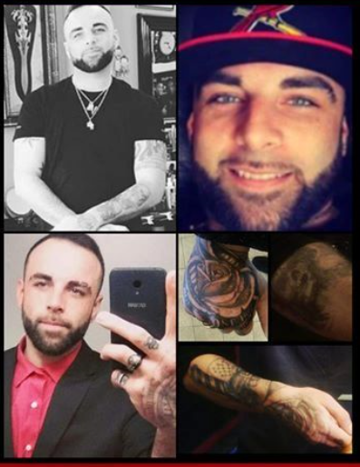 A collage of photos of Adam Grant Howard of Irishtown, N.B., who police say has been missing since January.