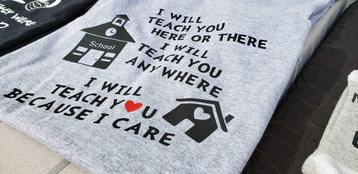 A shirt designed by Jessica Wolfrey and Quintin Dunham