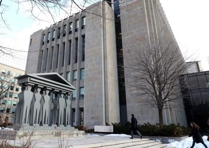 The Ontario Superior Court building is seen in Toronto on Wednesday, Jan. 29, 2020. 