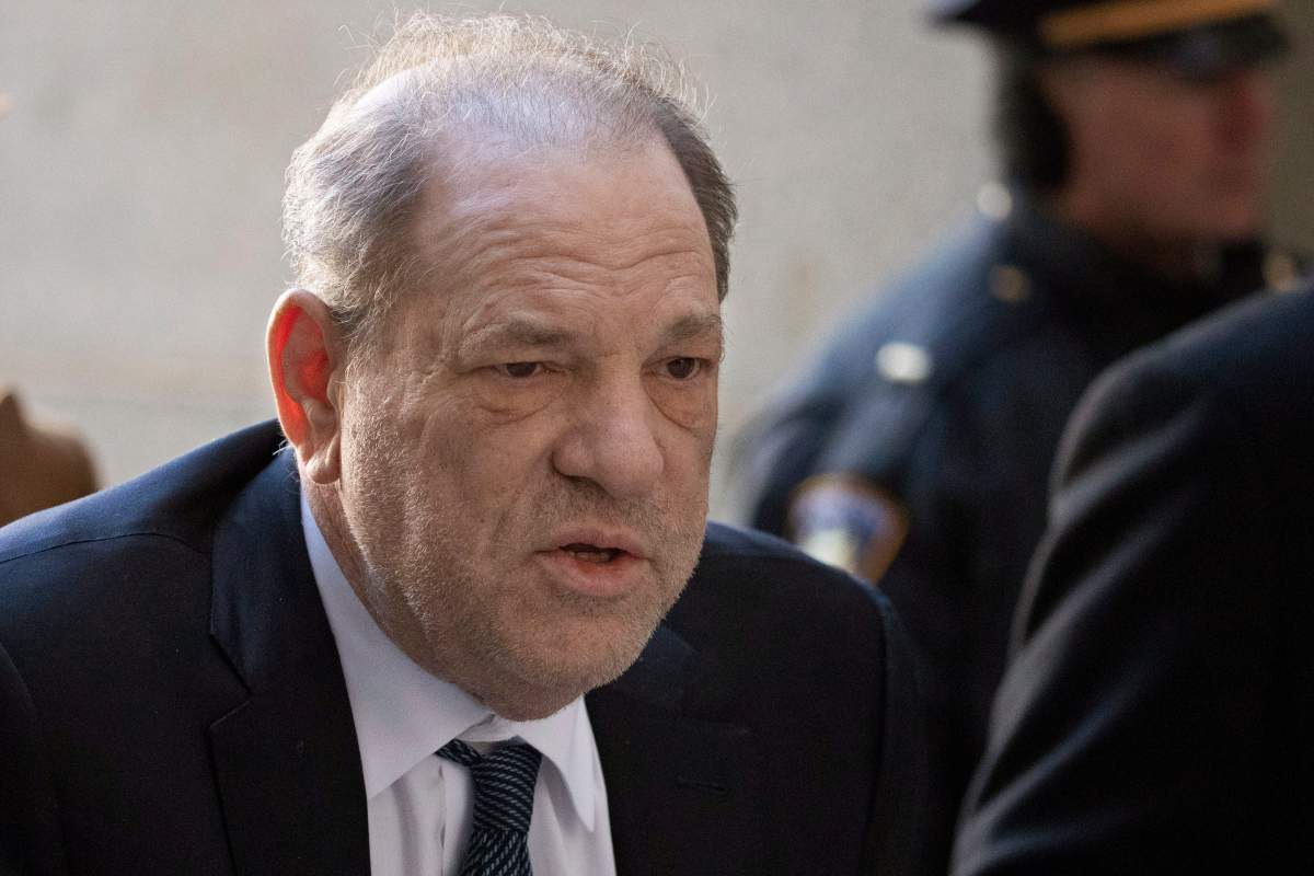 Harvey Weinstein arrives at a Manhattan court as jury deliberations continue in his rape trial in New York.