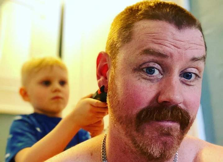 Braden Robert and his son Memphis are supporting Street Culture Project’s efforts to raise money for shelters in Regina.
