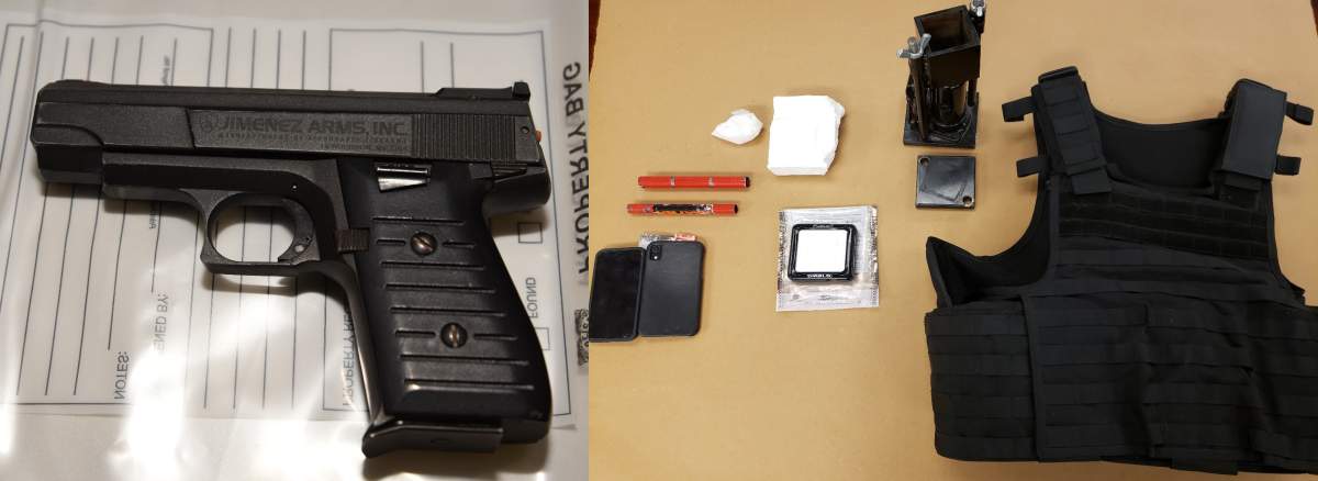 Items reportedly seized by London police during a series of raids in the city between April 9 and 11, 2020.