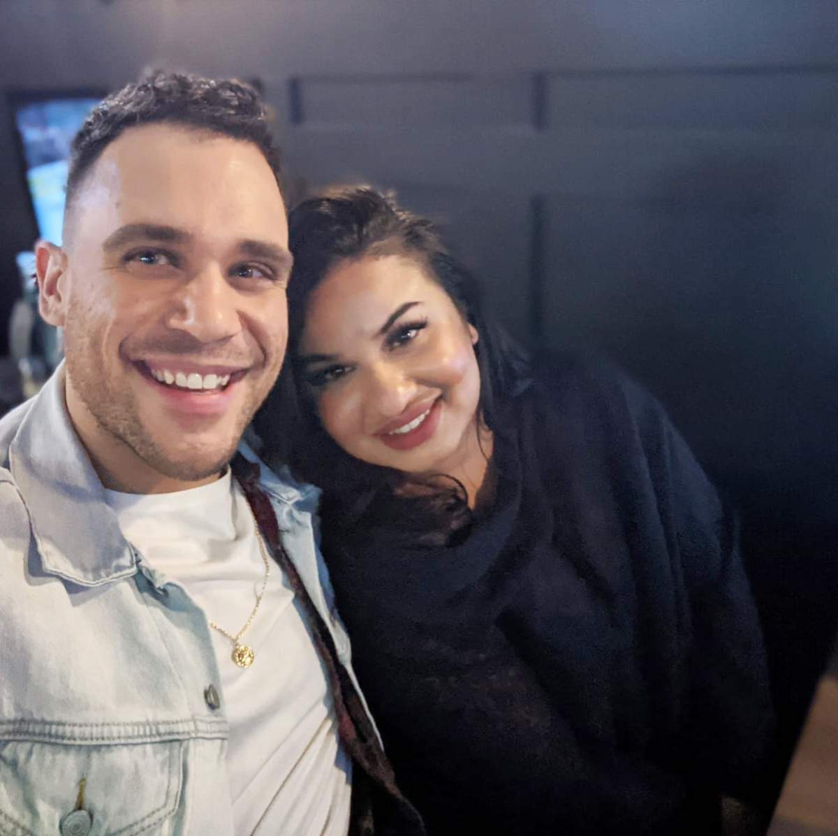 Nadia Ali and her partner.