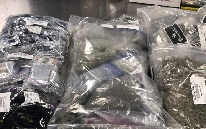 a 34-year-old man after a six-month investigation into drug trafficking led to the seizure of more than $750,000 worth of drugs and 11 guns.