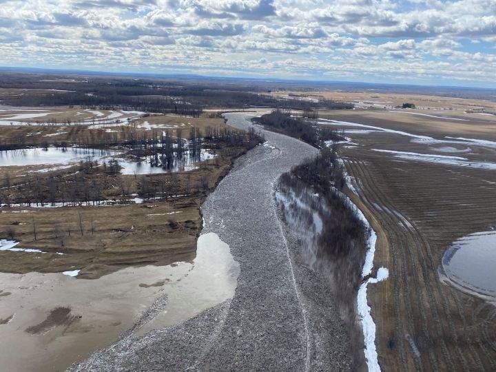 Officials in Big Lakes County said the area was continuing to experience heavy spring runoff conditions on Thursday.