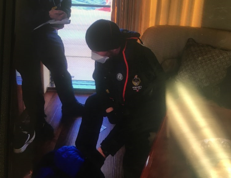 Oak Bay police arrest a man they allege stole a yacht then told police had had COVID-19 when arrested.