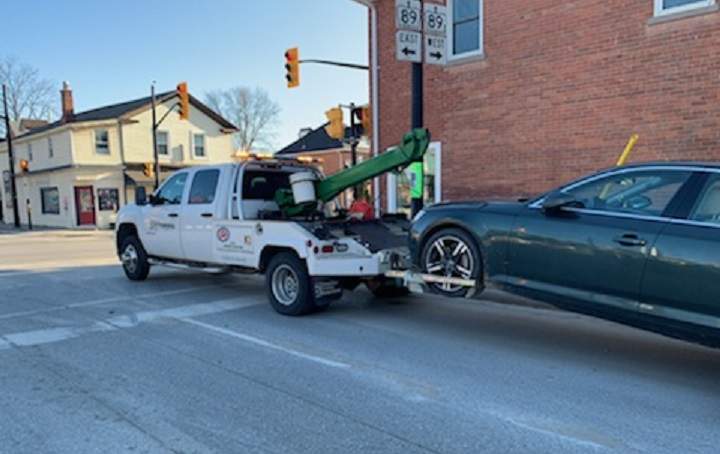 South Simcoe Police say a driver was caught going 205 km/h in a 40 km/h community safety zone in Cookstown.