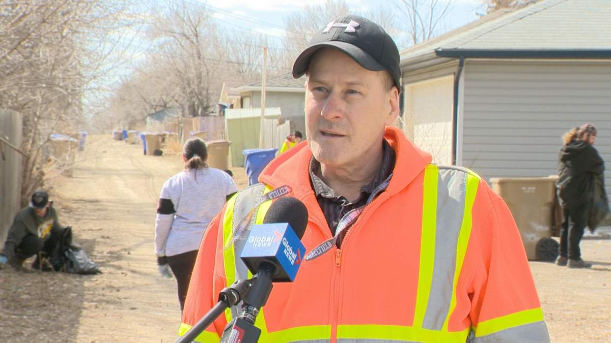 Lonny Mickel started the clean-up crew after putting out a call for volunteers on Facebook.