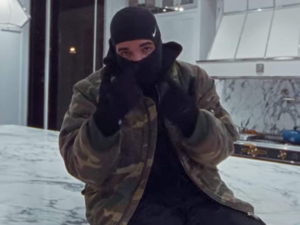 Screen capture from Drake's 'Toosie Slide' video — released on April 3, 2020.