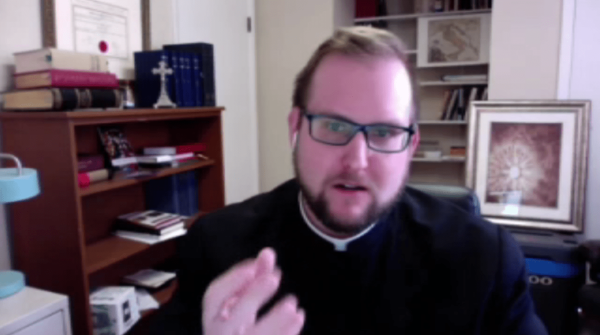 Father Geoffrey Young, a priest at Our Lady of Lourdes Parish, has been on camera and music duty for his own services but said he’ll recruit a couple of people to help for Easter.